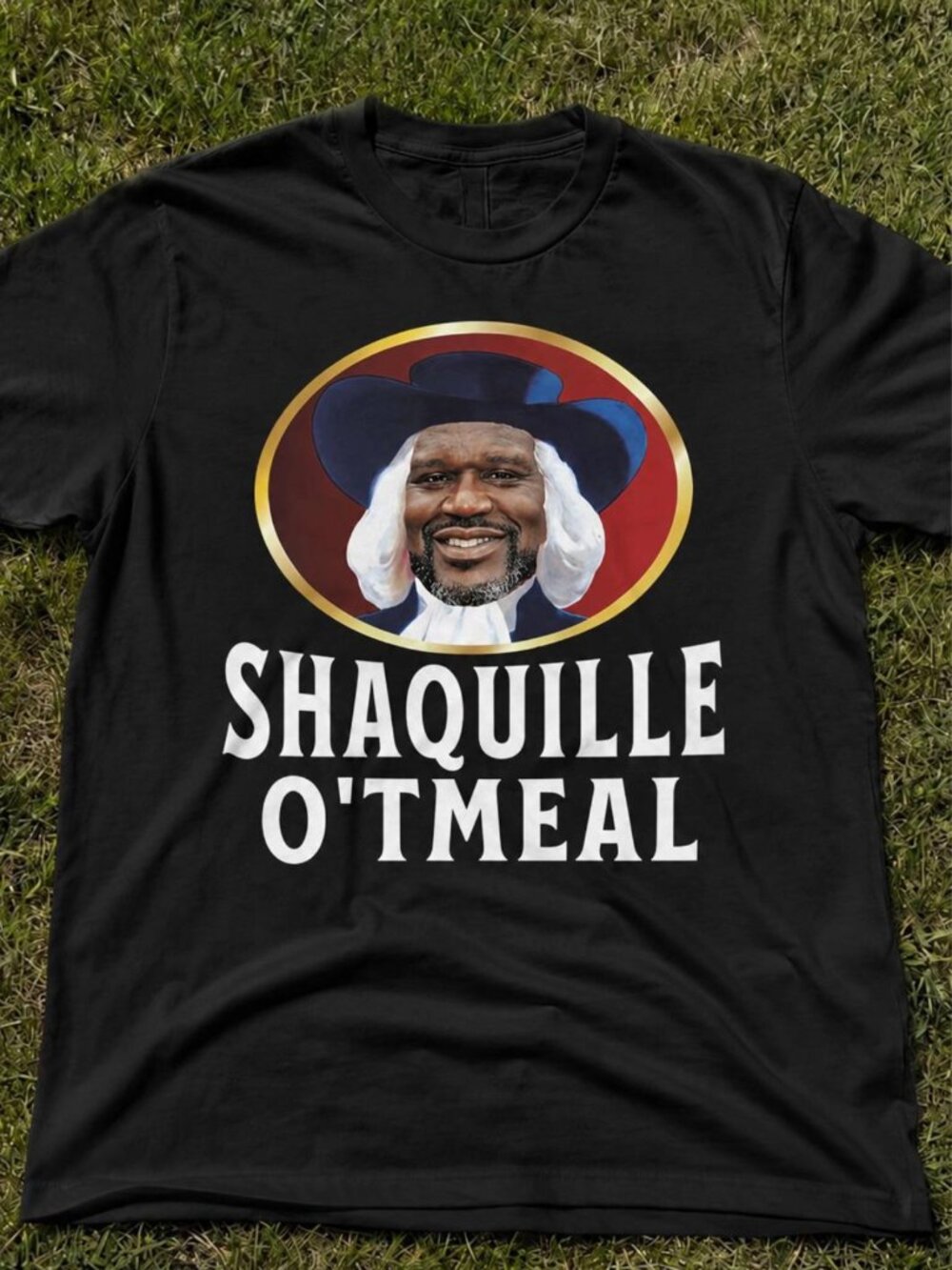 Shaquille Oatmeal Funny Meme Tee Black
